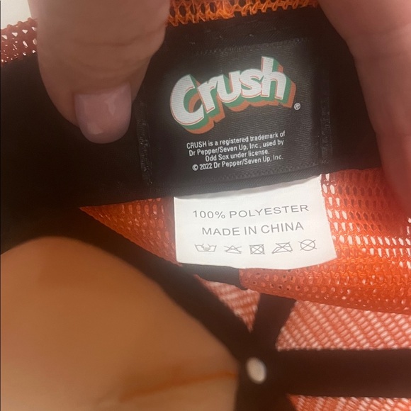 Orange Crush Women's Floral trucker baseball Cap - Picture 6 of 9